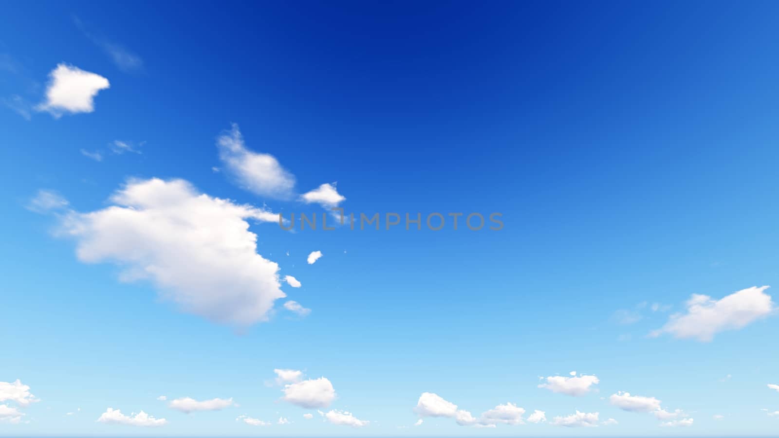 Cloudy blue sky abstract background, blue sky background with tiny clouds, 3d rendering

