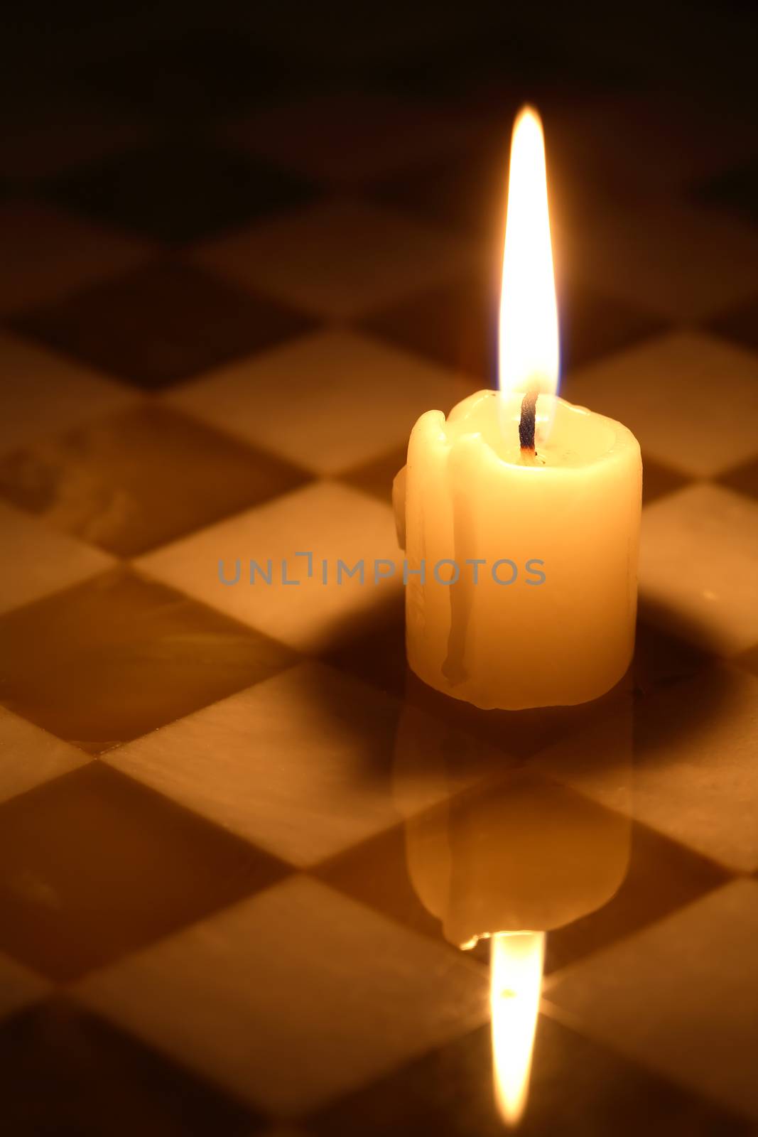 Candle On Chessboard by kvkirillov