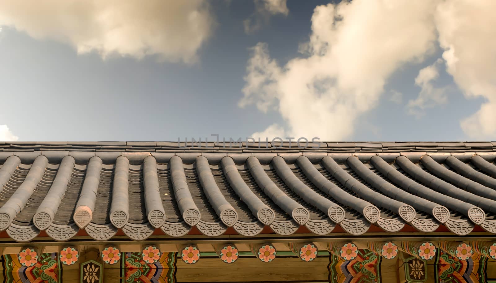 Old style roof of korea by suthee