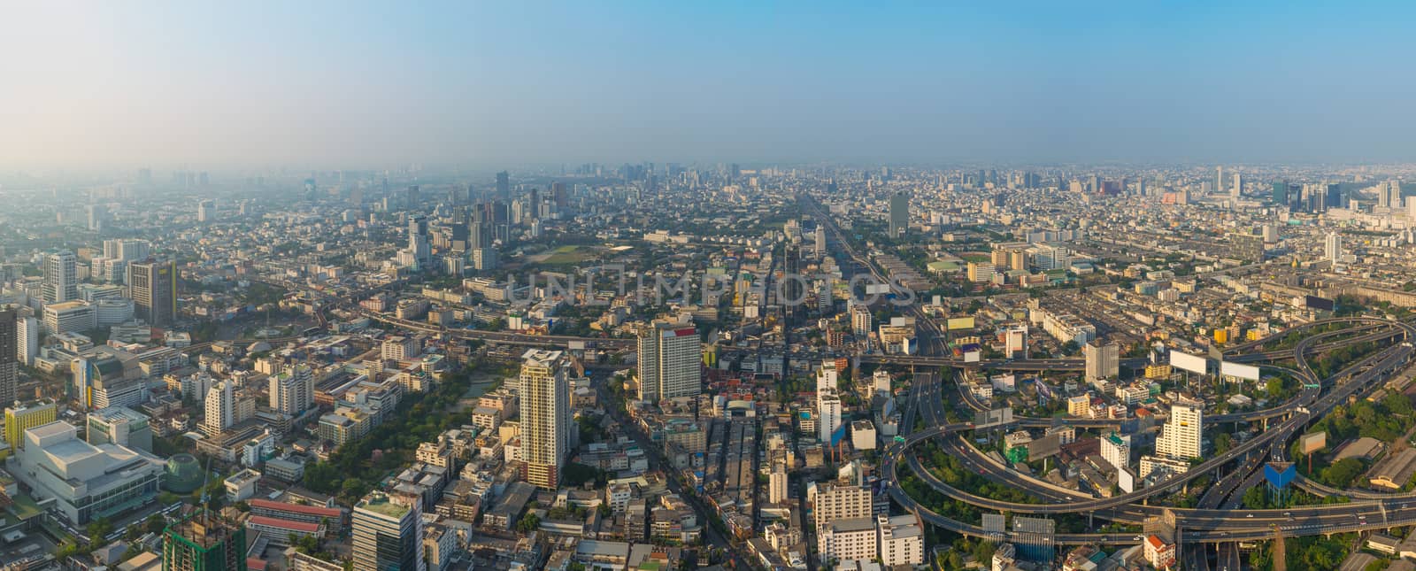 Bangkok City Scenic View by thampapon