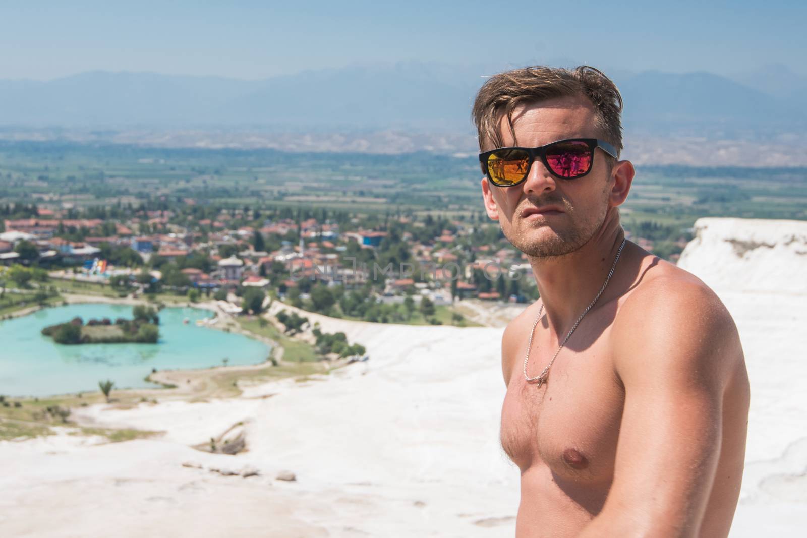 Portrait of man in Pammukale by rusak