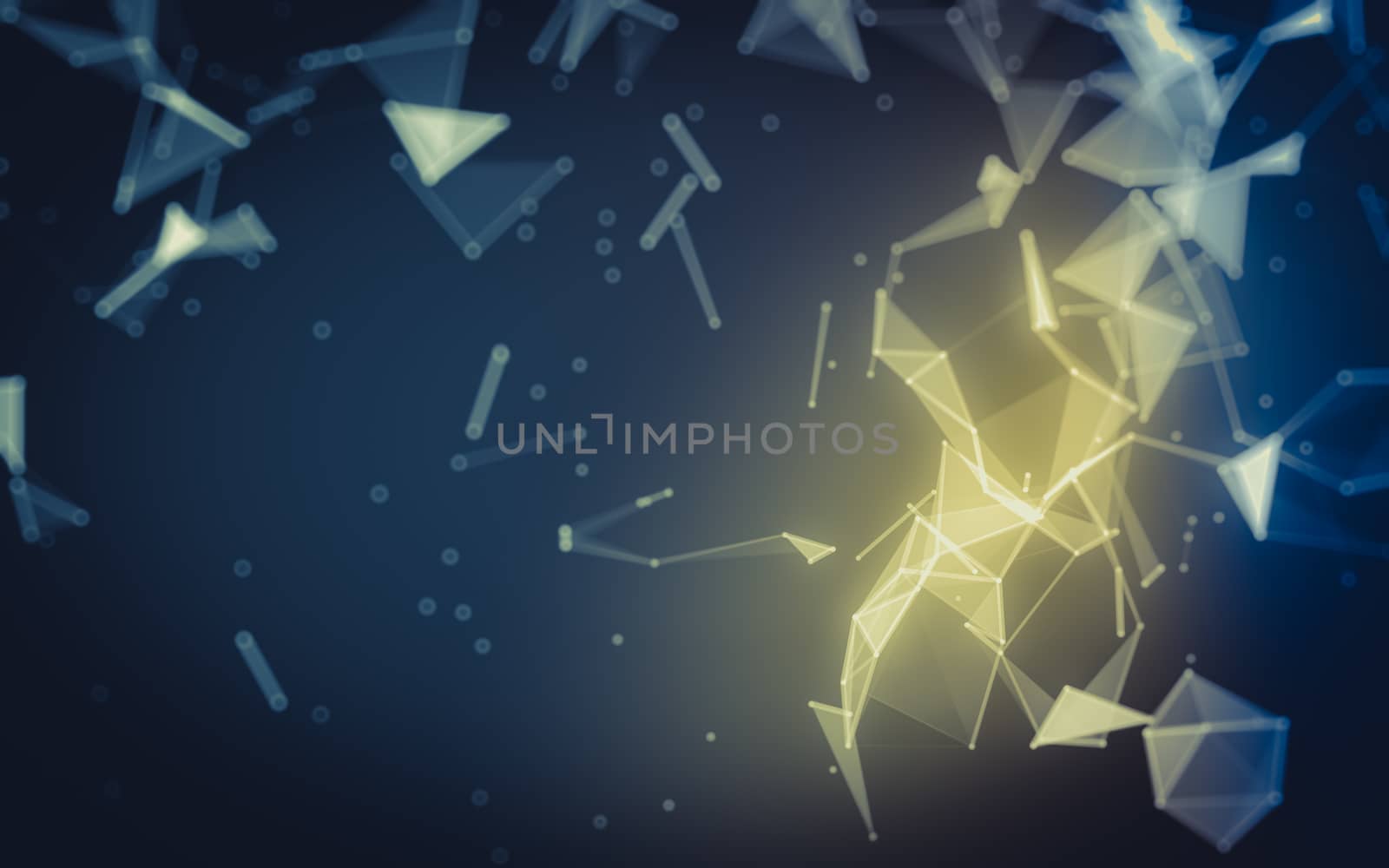 Abstract low poly background, geometry triangle by teerawit