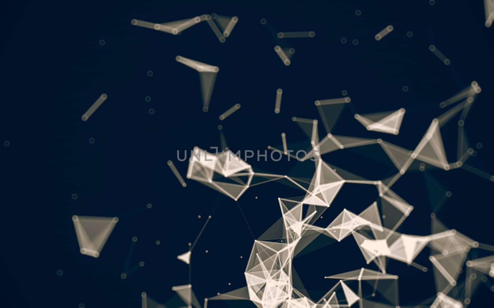 Abstract low poly background, geometry triangle by teerawit