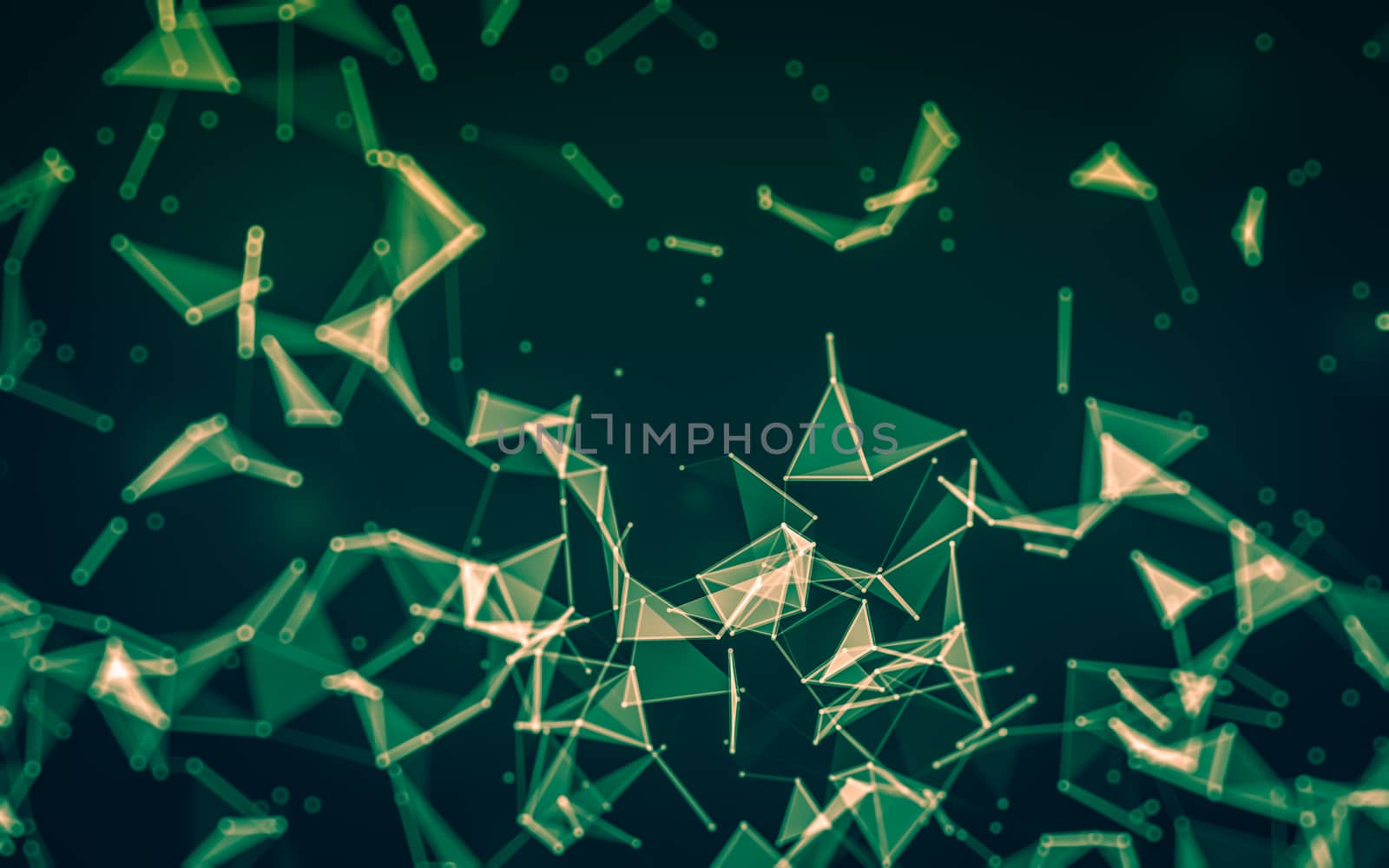 Abstract low poly background, geometry triangle by teerawit