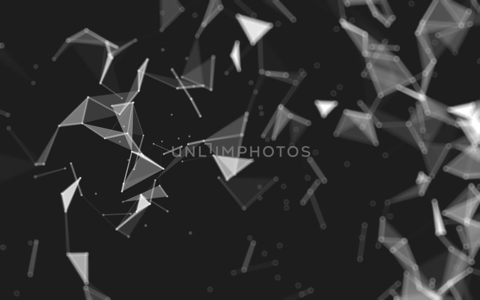 Abstract low poly background, geometry triangle by teerawit