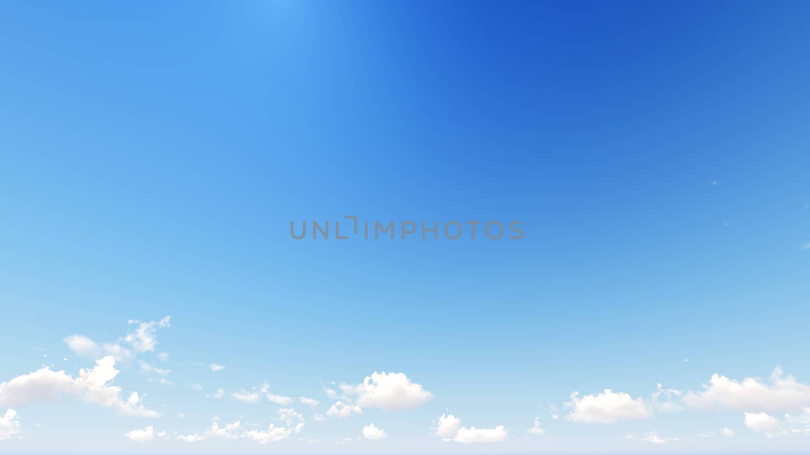 Cloudy blue sky abstract background, blue sky background with tiny clouds, 3d rendering

