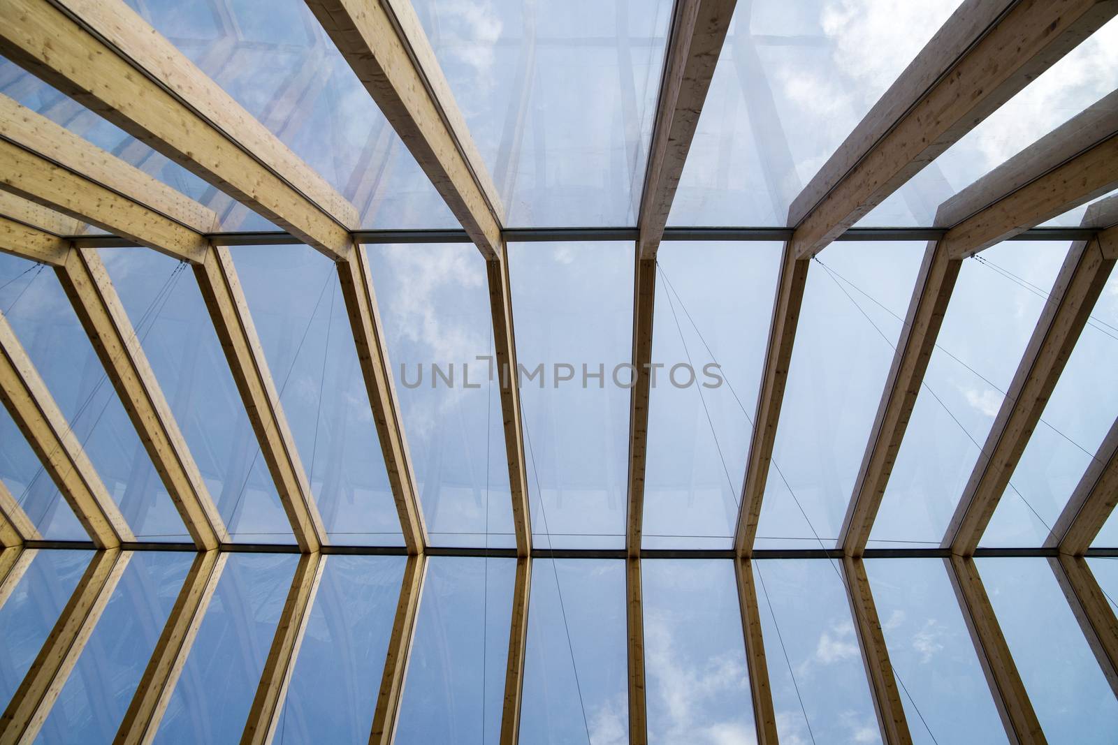 Wooden roof and glass by fotografiche.eu