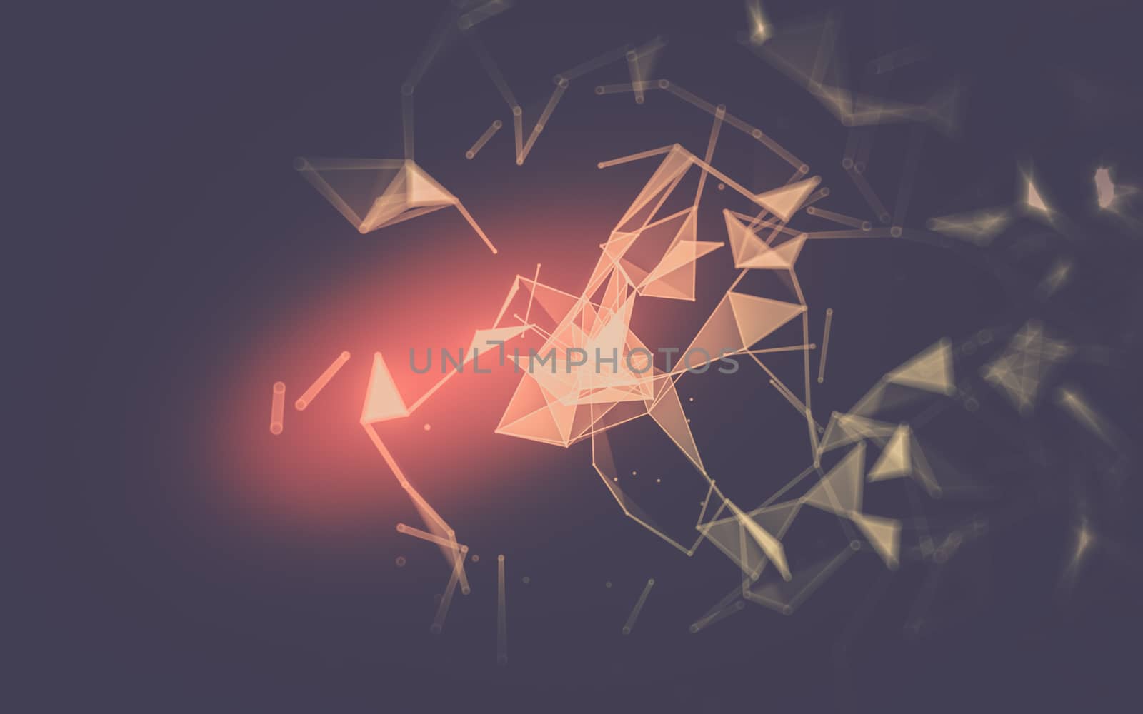 Abstract low poly background, geometry triangle by teerawit