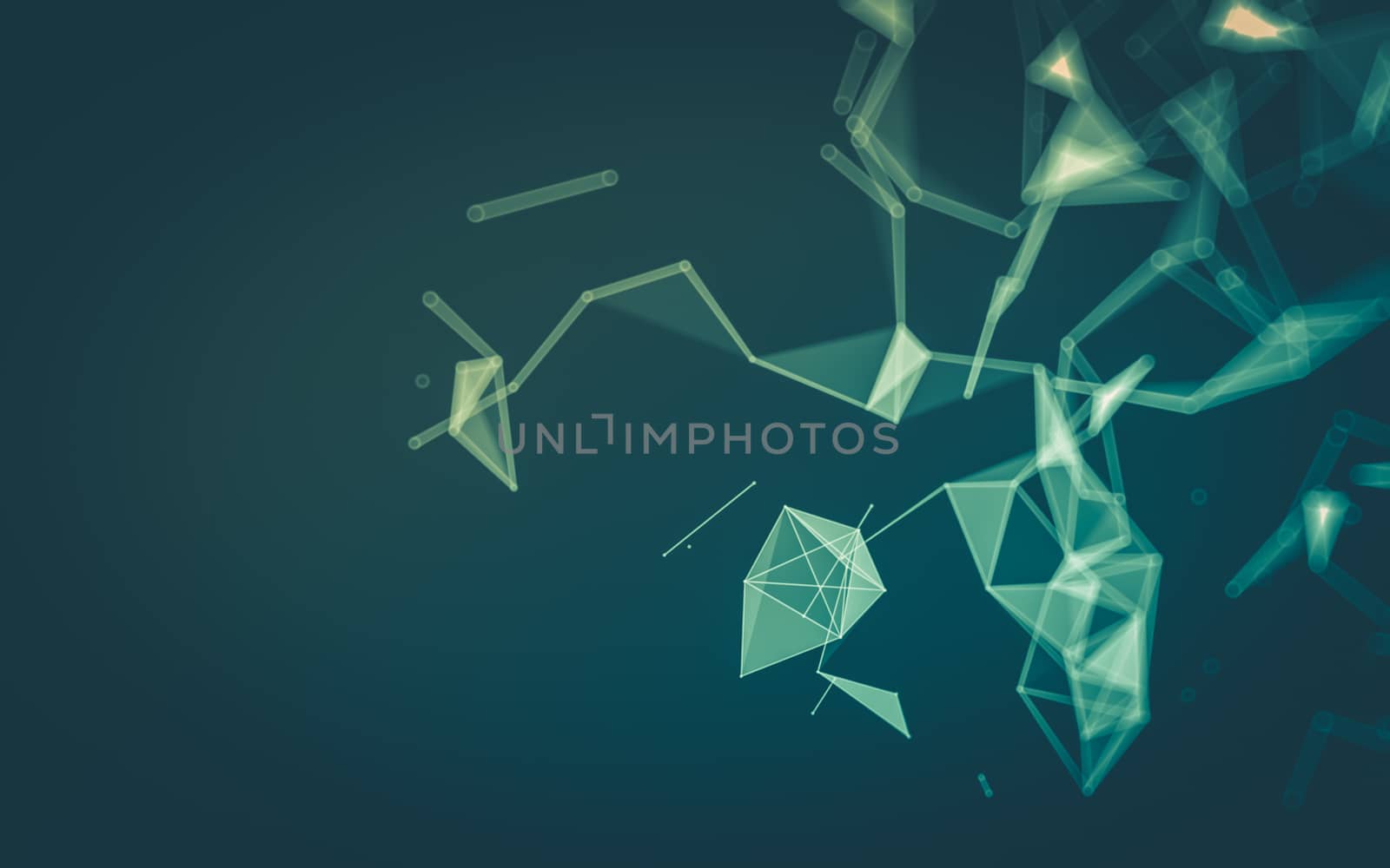 Abstract low poly background, geometry triangle by teerawit