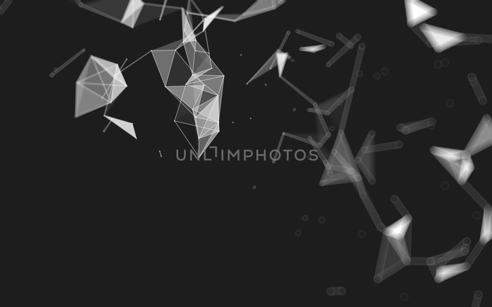 Abstract low poly background, geometry triangle by teerawit