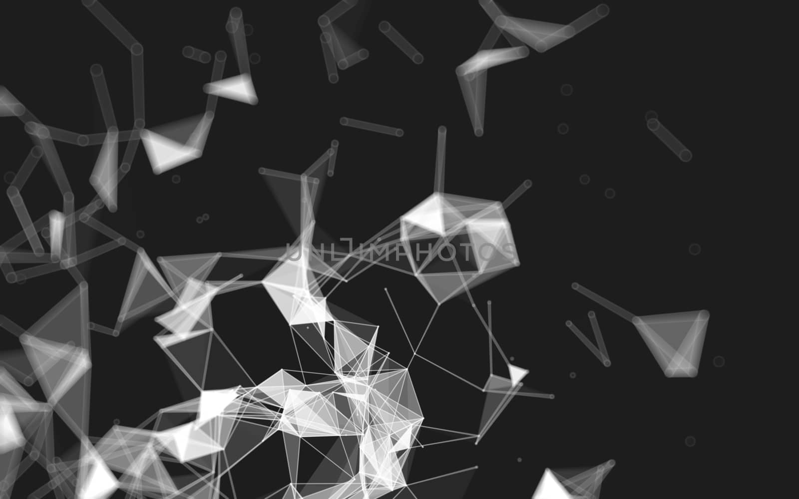 Abstract low poly background, geometry triangle by teerawit