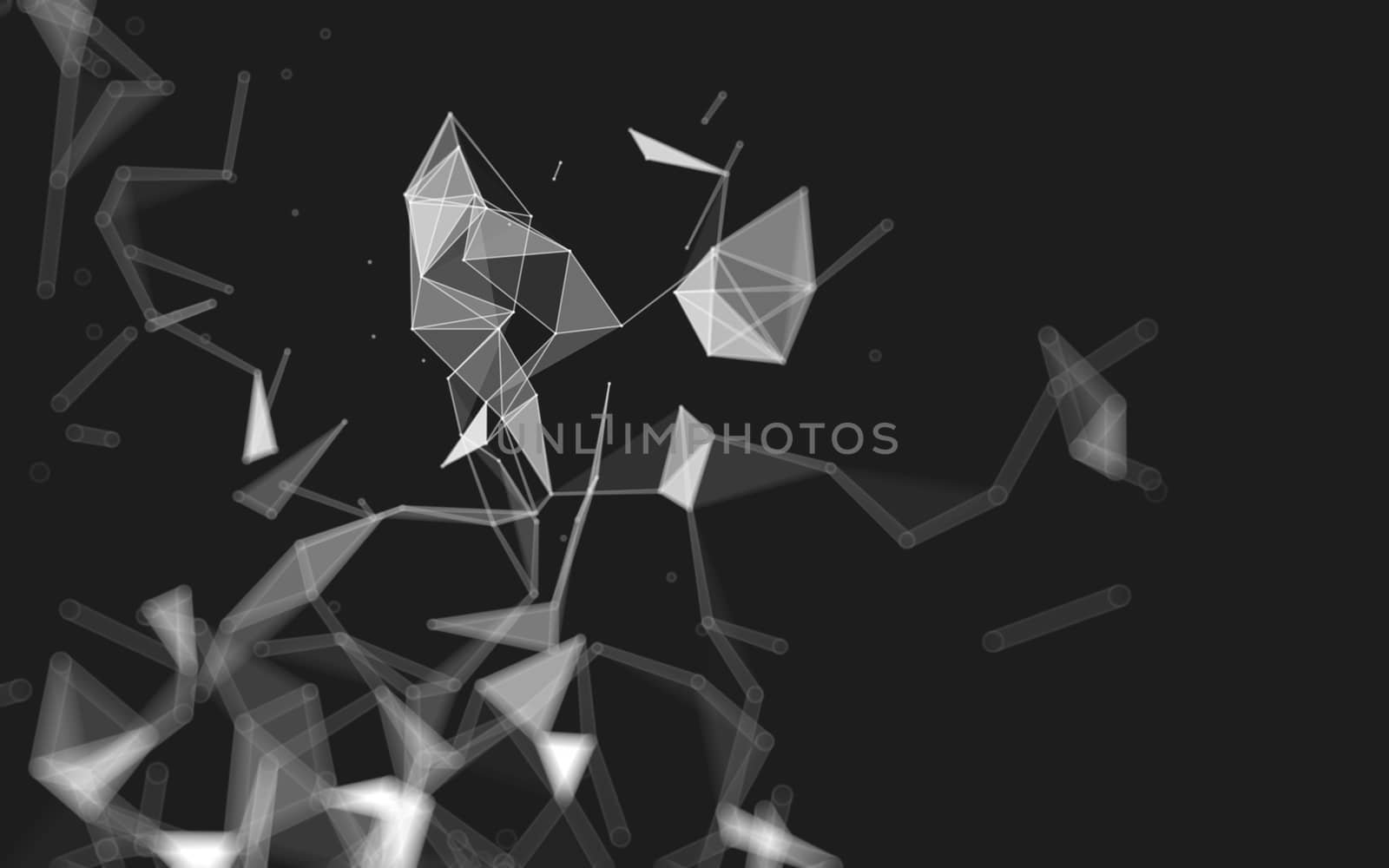 Abstract low poly background, geometry triangle by teerawit