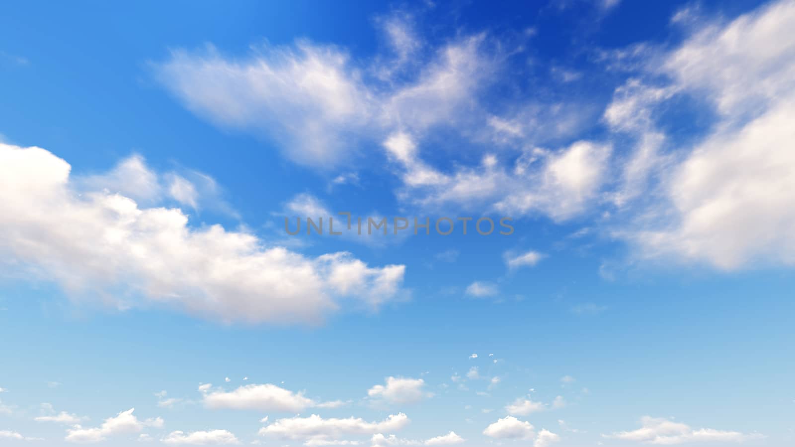 Cloudy blue sky abstract background, blue sky background with tiny clouds, 3d rendering

