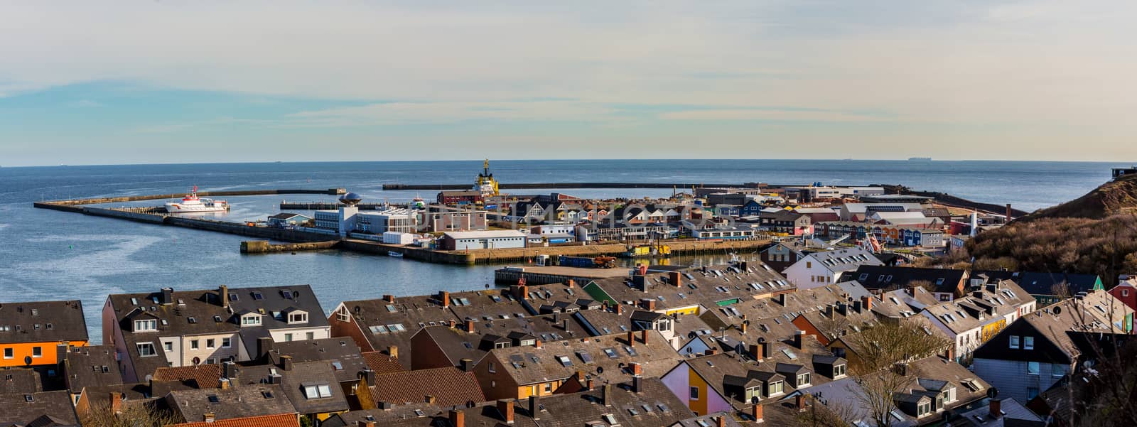 helgoland city from hill by artush