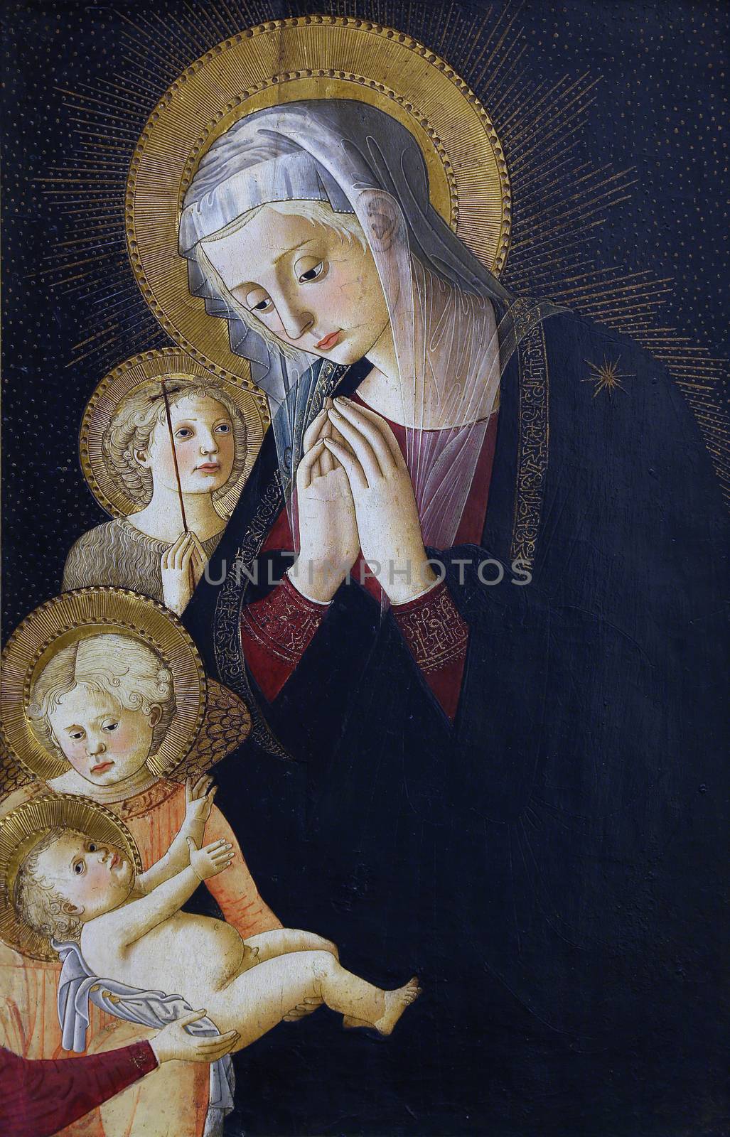 Pseudo Pier Francesco Fiorentino: Virgin and Child, of St. John and the angel by atlas