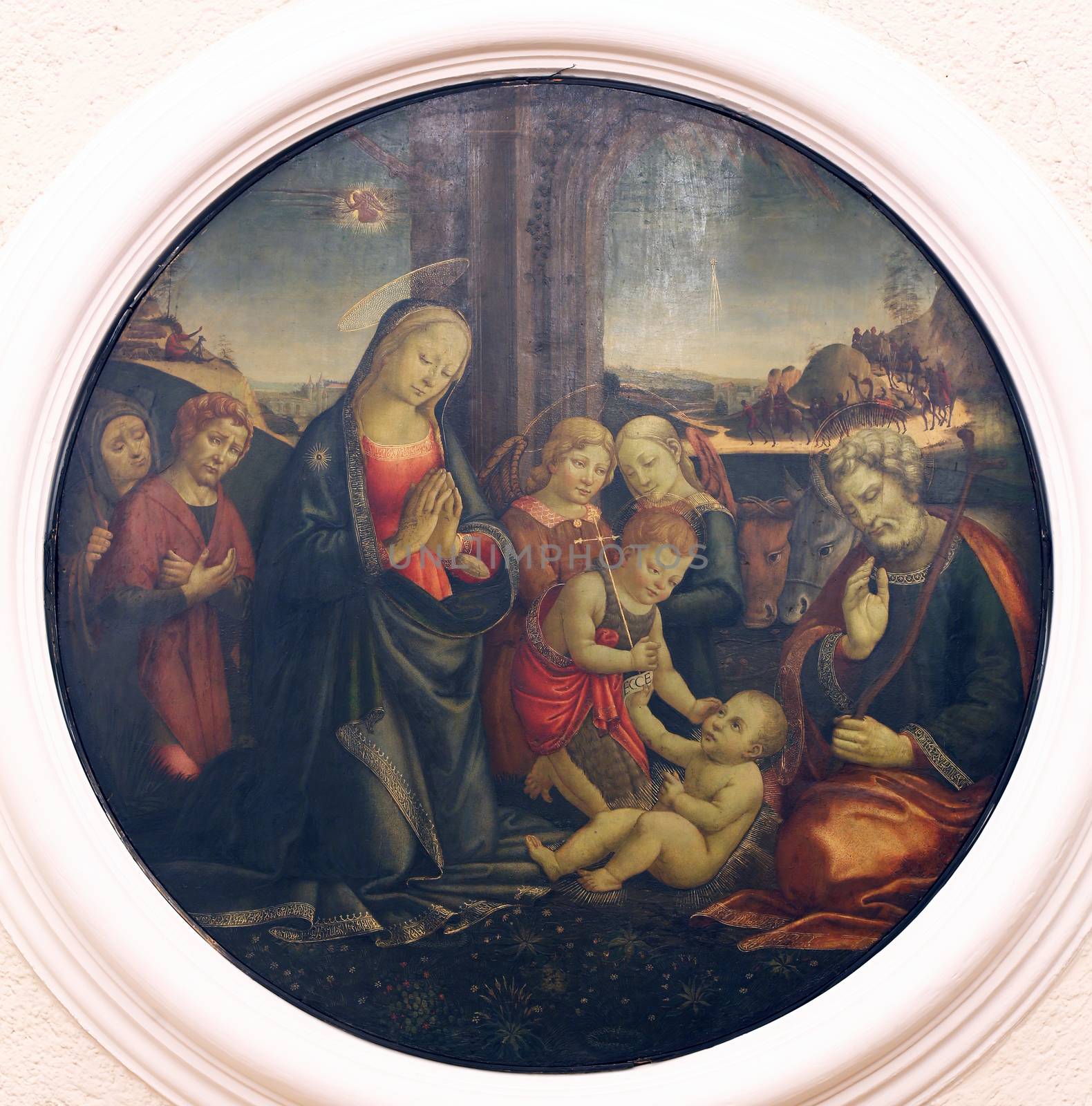 Jacopo del Sellaio: The Birth of Jesus by atlas