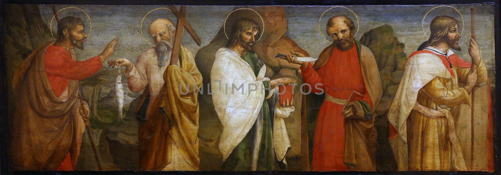 Lorenzo D'Alessandro: Five Apostles, Old Masters Collection, Croatian Academy of Sciences in Zagreb, Croatia