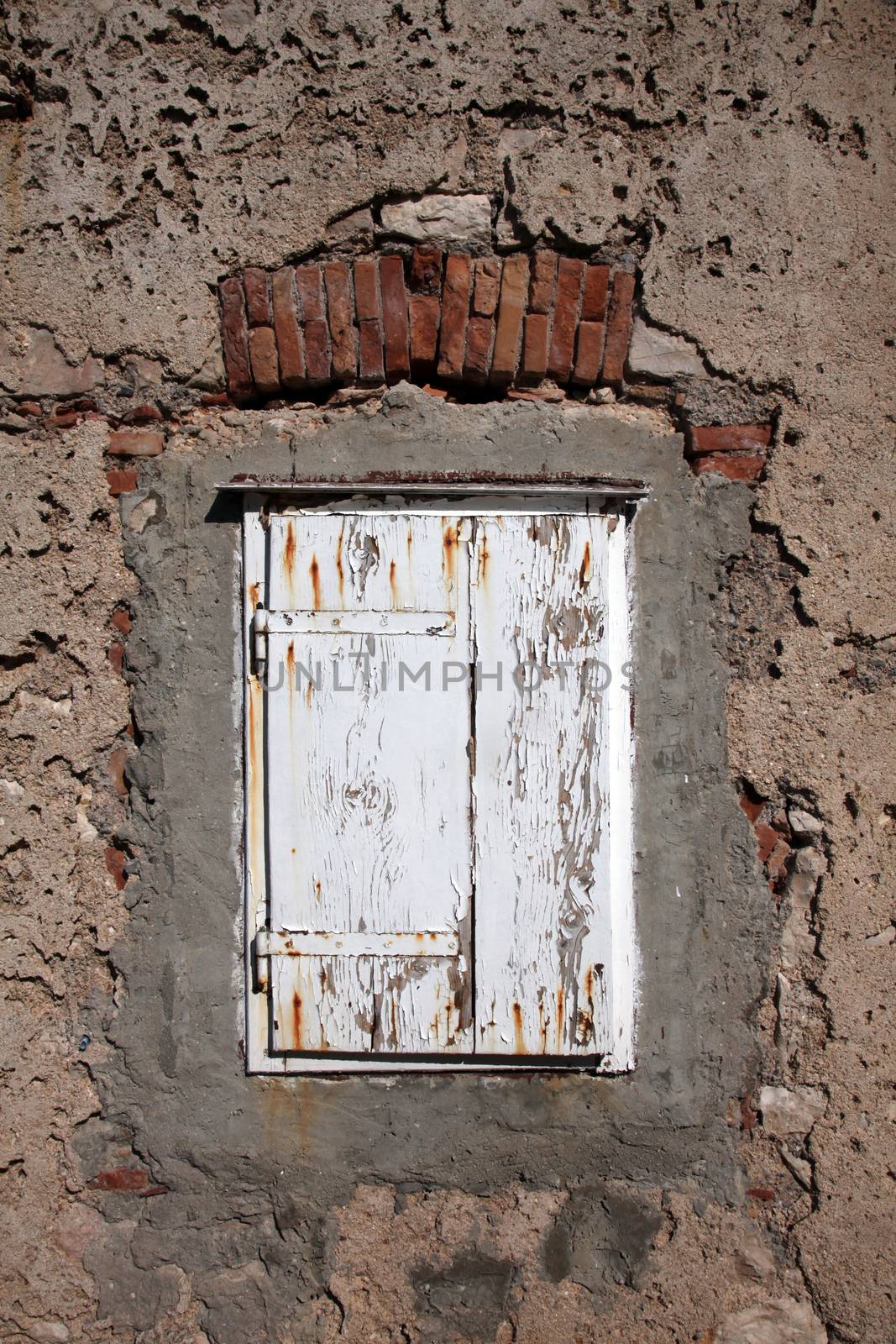 Traditional Dalmatian stone house window