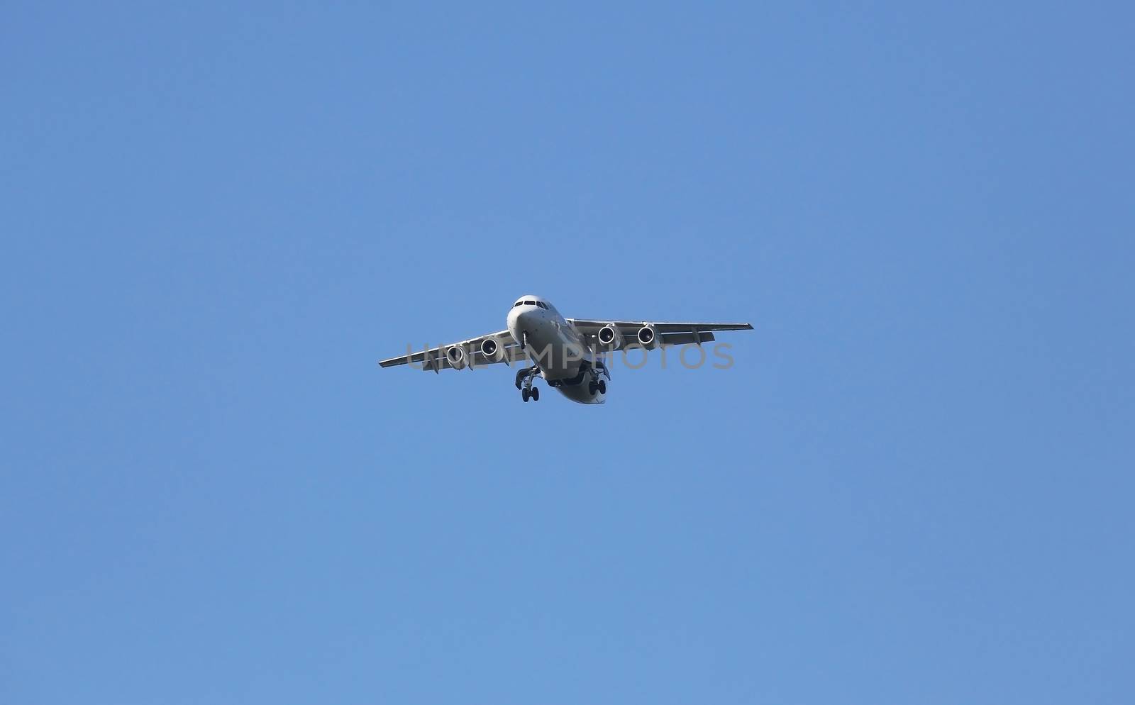 Avro RJ100, registration XB-IXP of Swiss  Airlines landing on Zagreb Airport Pleso