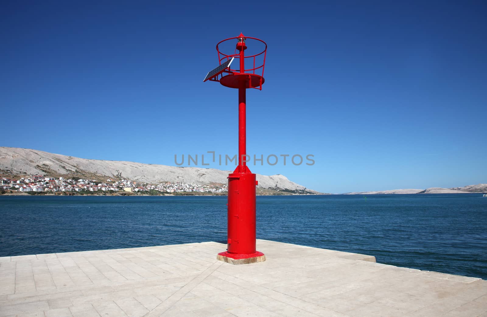 Small red lighthouse