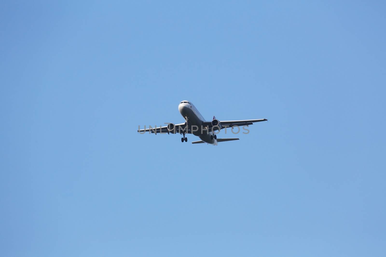 Airbus A320, registration D-AIPW of Germanwings landing on Zagreb Airport Pleso