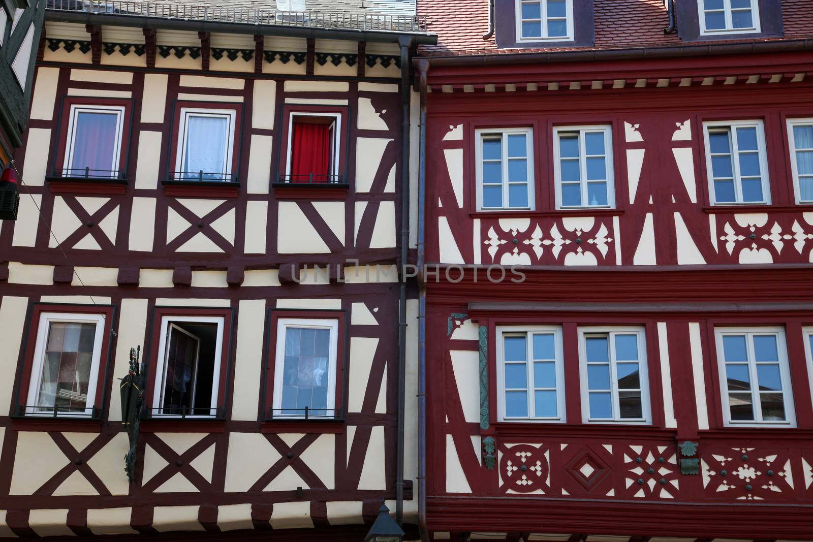 Half-timbered old houses in Miltenberg, Germany