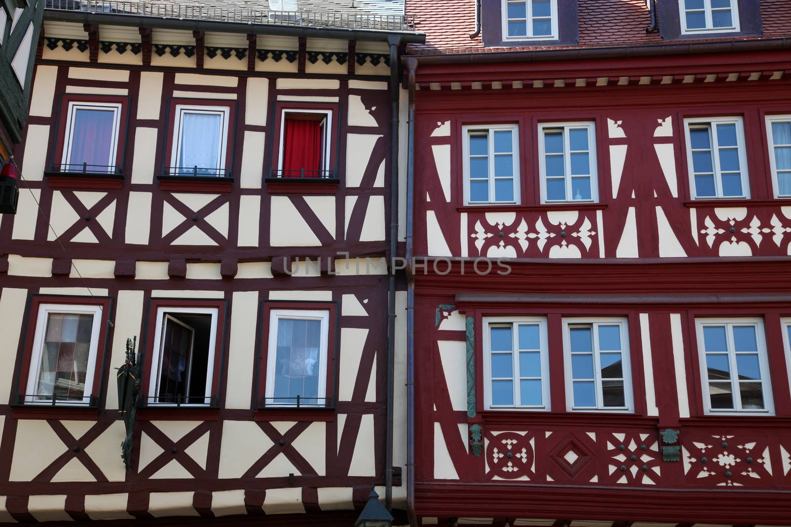 Half-timbered old houses in Miltenberg, Germany by atlas