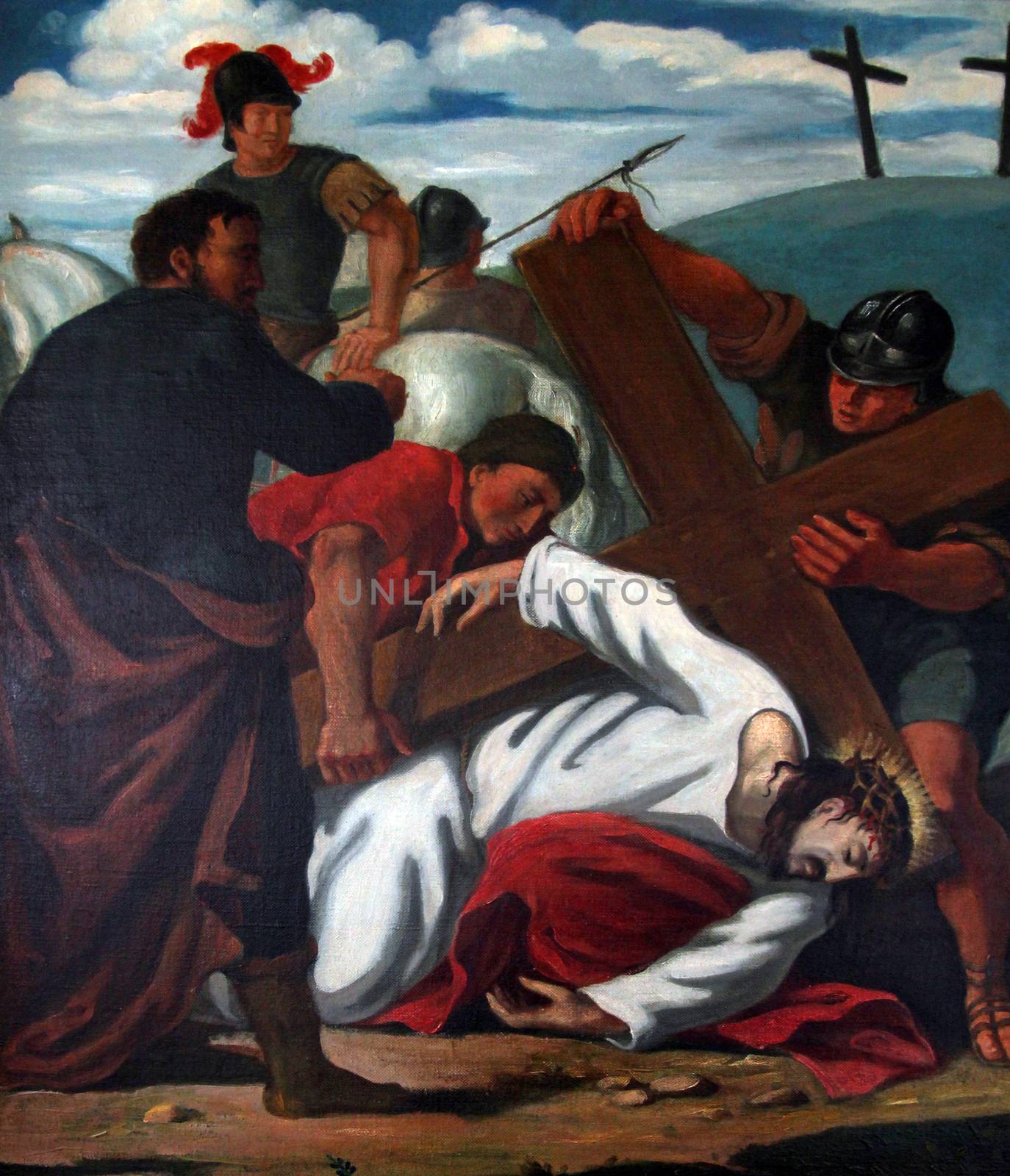 9th Stations of the Cross, Jesus falls the third time by atlas