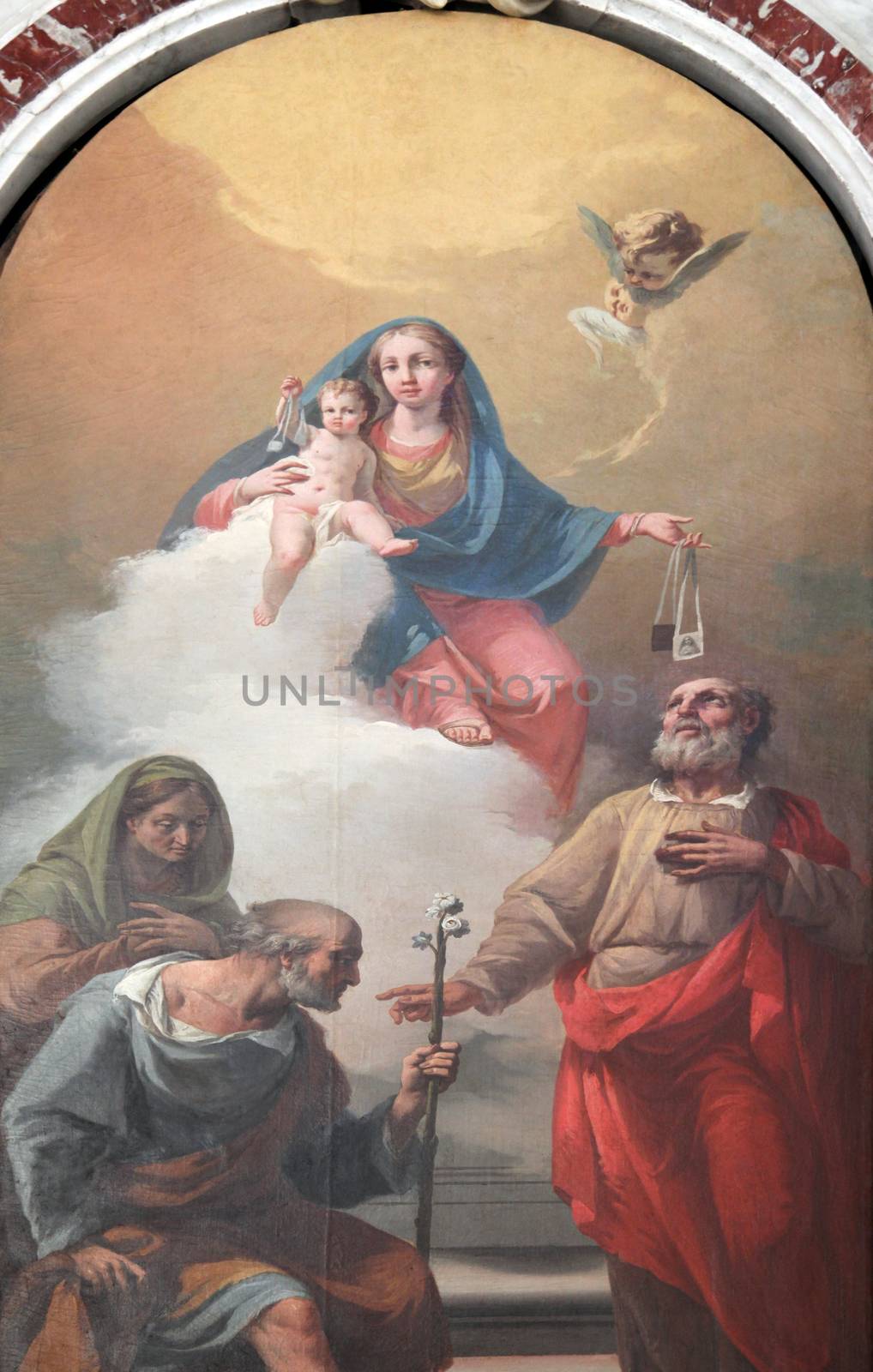 Madonna with Child and Saints by atlas