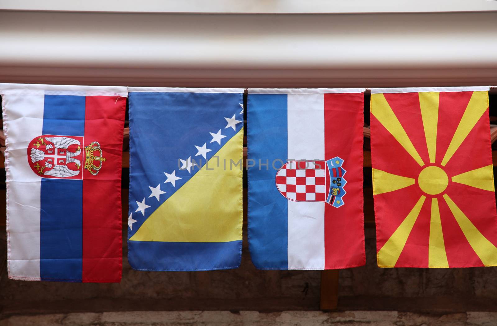Flags of countries of the former Yugoslavia by atlas