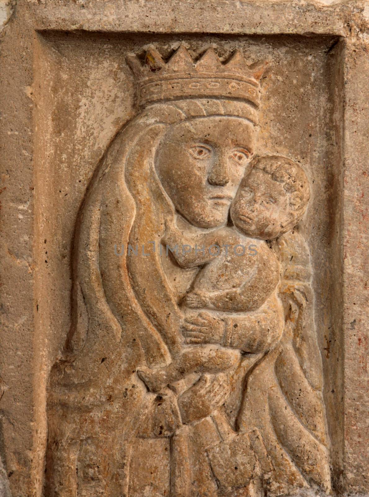 Madonna with Child Jesus in Budva, Montenegro