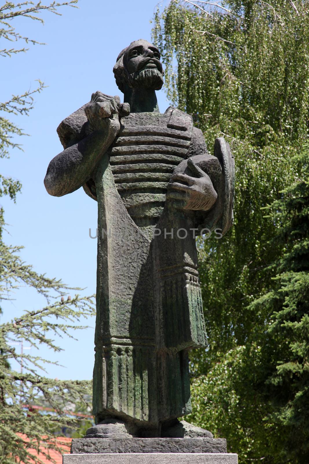 Ivan Crnojevic monument in Cetinje, the old capital of Montenegro