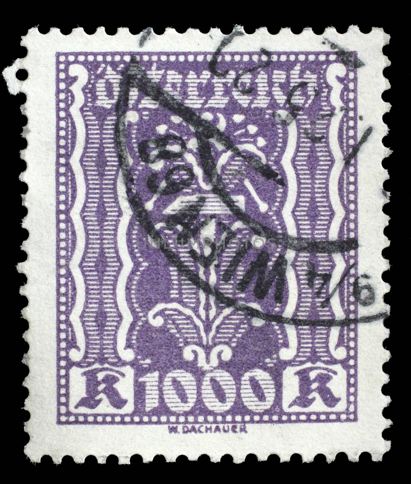 Stamp printed by Austria, shows ornament by atlas