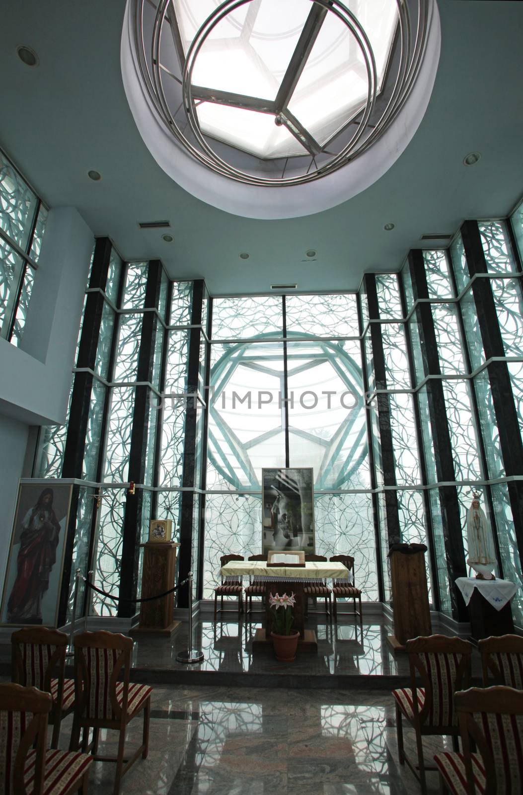 Chapel in Mother Teresa Memorial House in Skopje, Macedonia