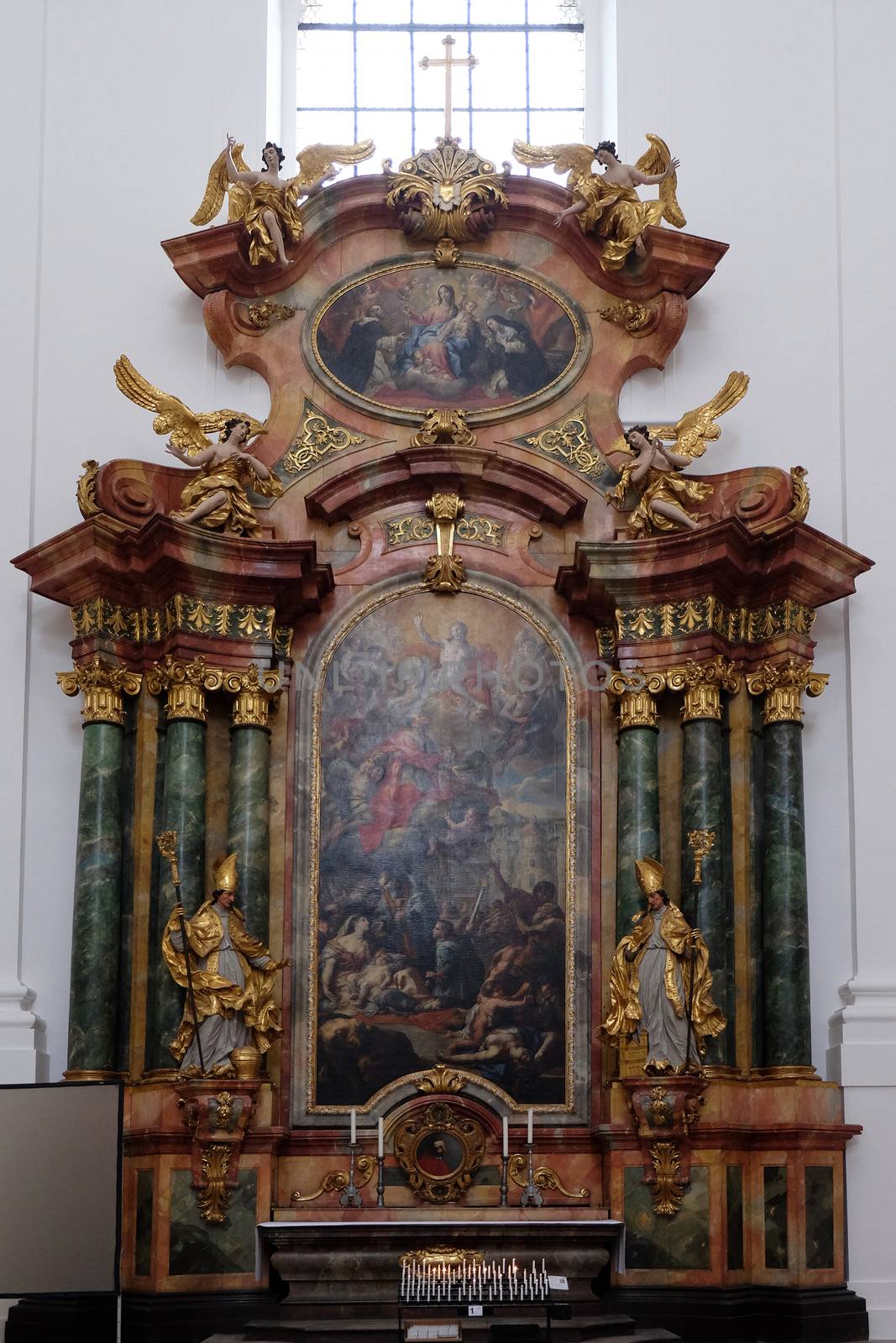 Altar in Collegiate church in Salzburg