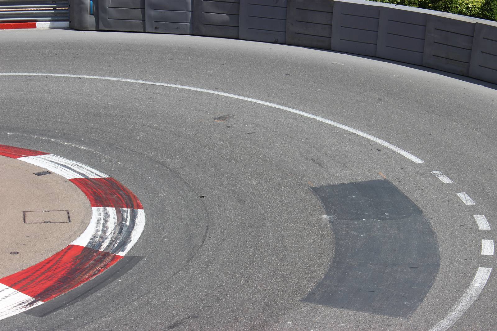 Texture of Motor Race Asphalt and Curb on Monaco GP by bensib