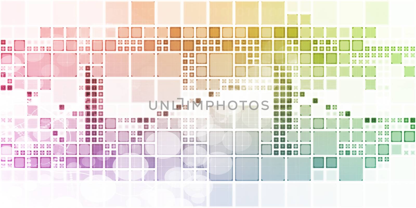 Abstract Squares Background by kentoh