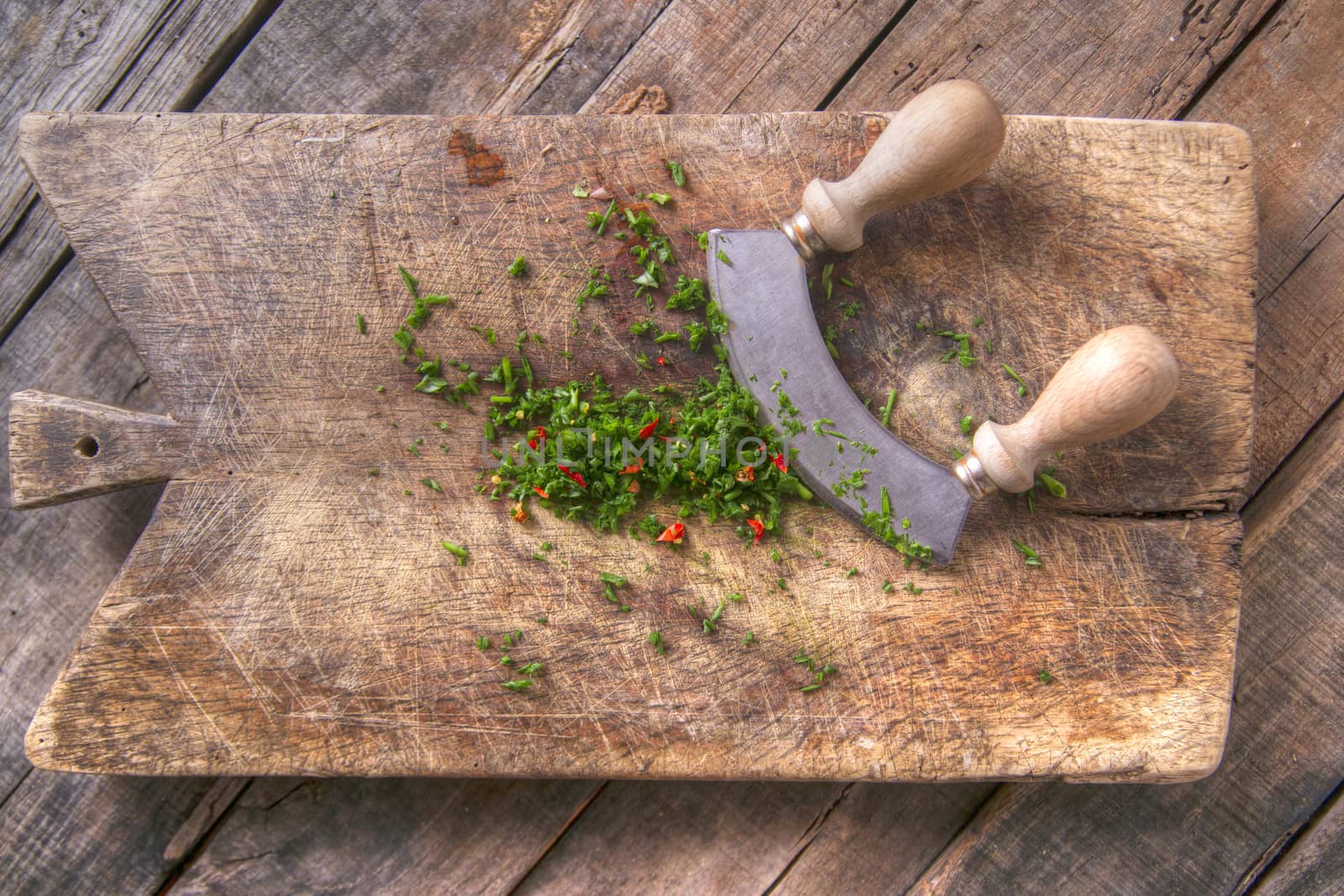 Chopped chives and chili peppers by fotografiche.eu