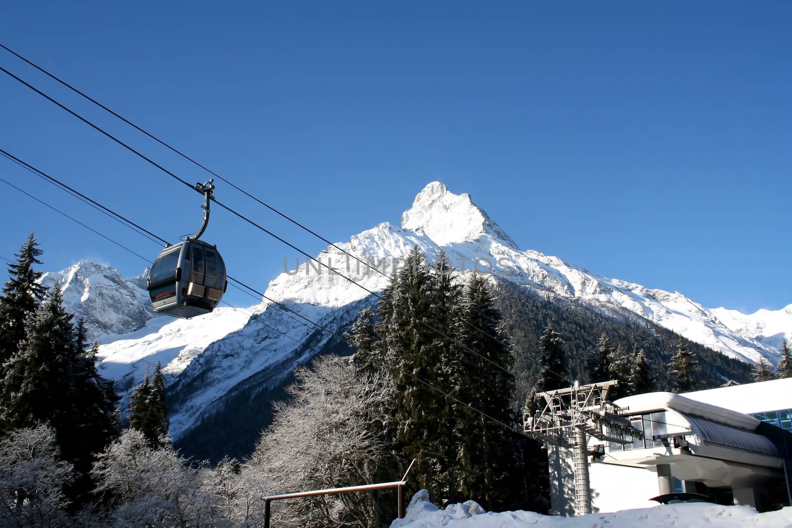 In the mountains of Dombai, Caucasus