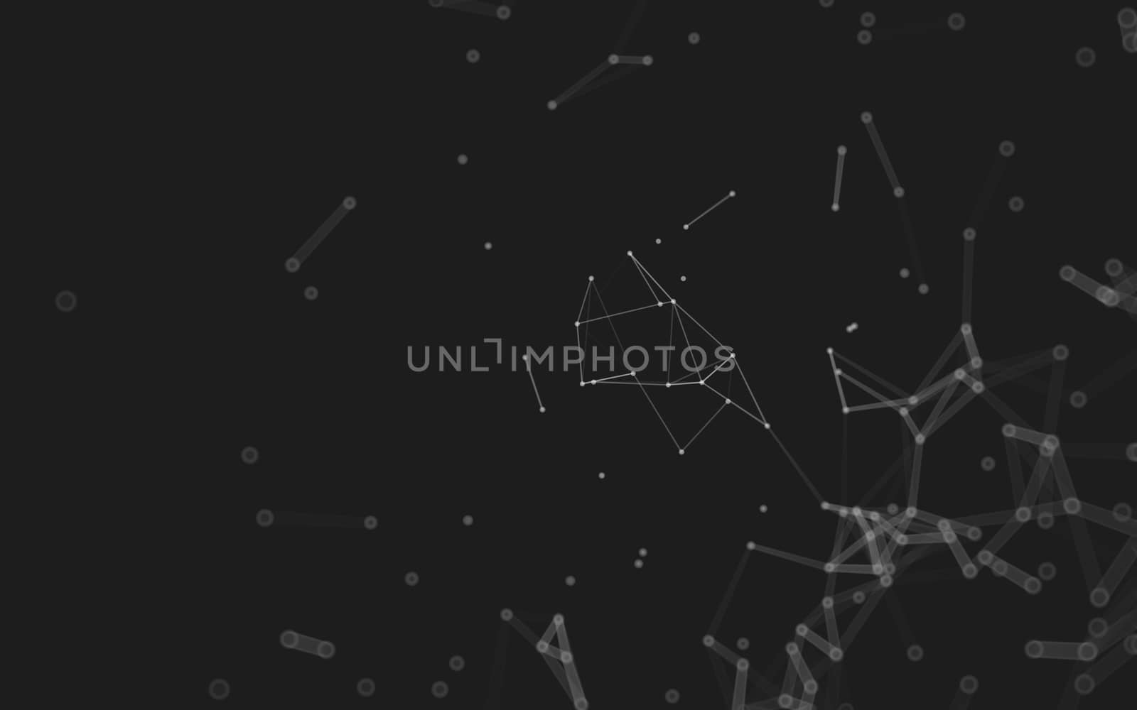 Abstract polygonal space low poly dark background  by teerawit