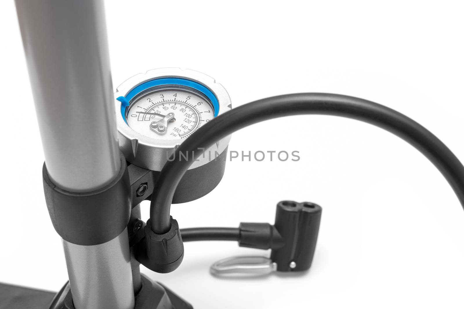 Bicycle pump isolated on a white background by DNKSTUDIO