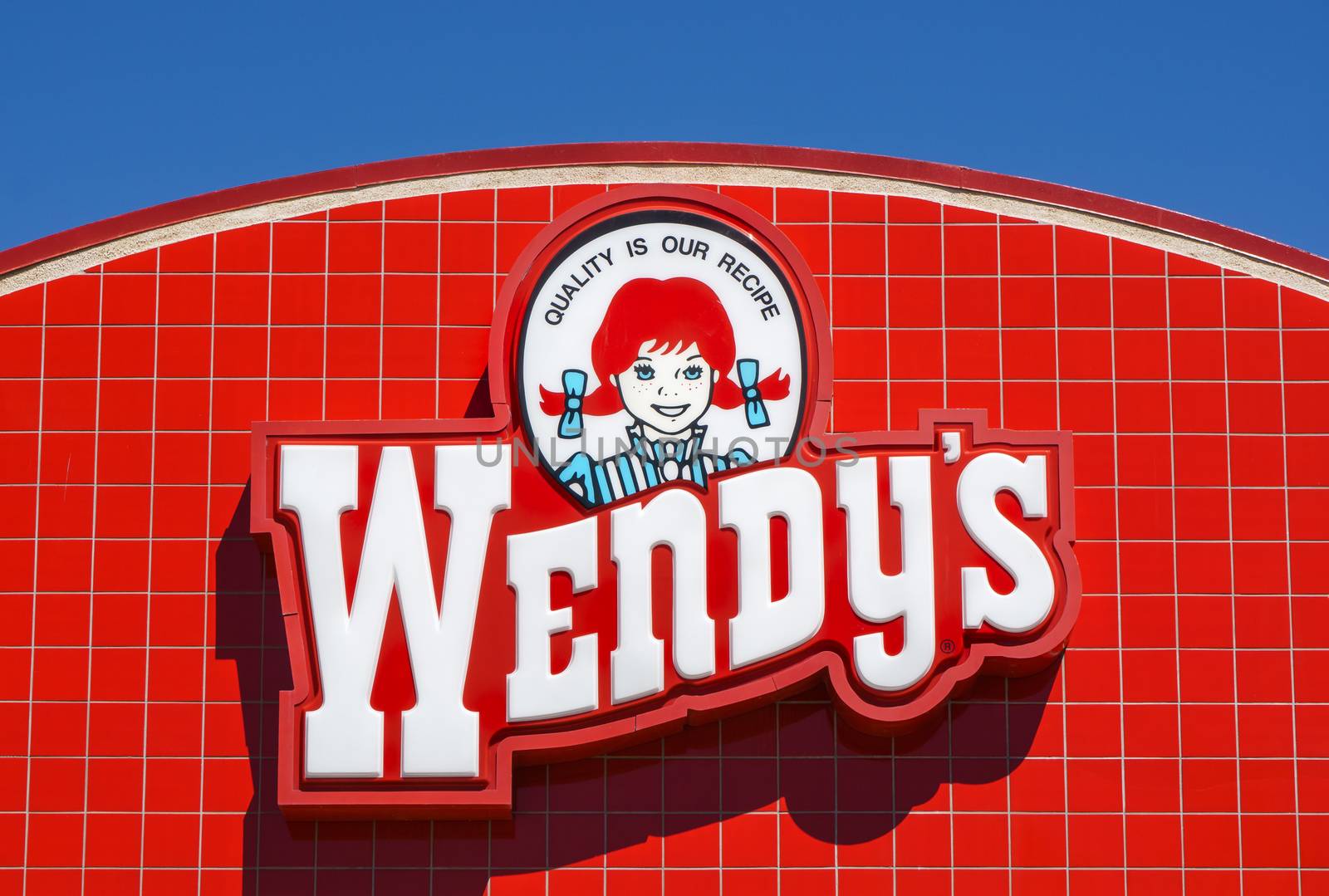 Wendy's Restaurant Exterior and Sign by wolterk