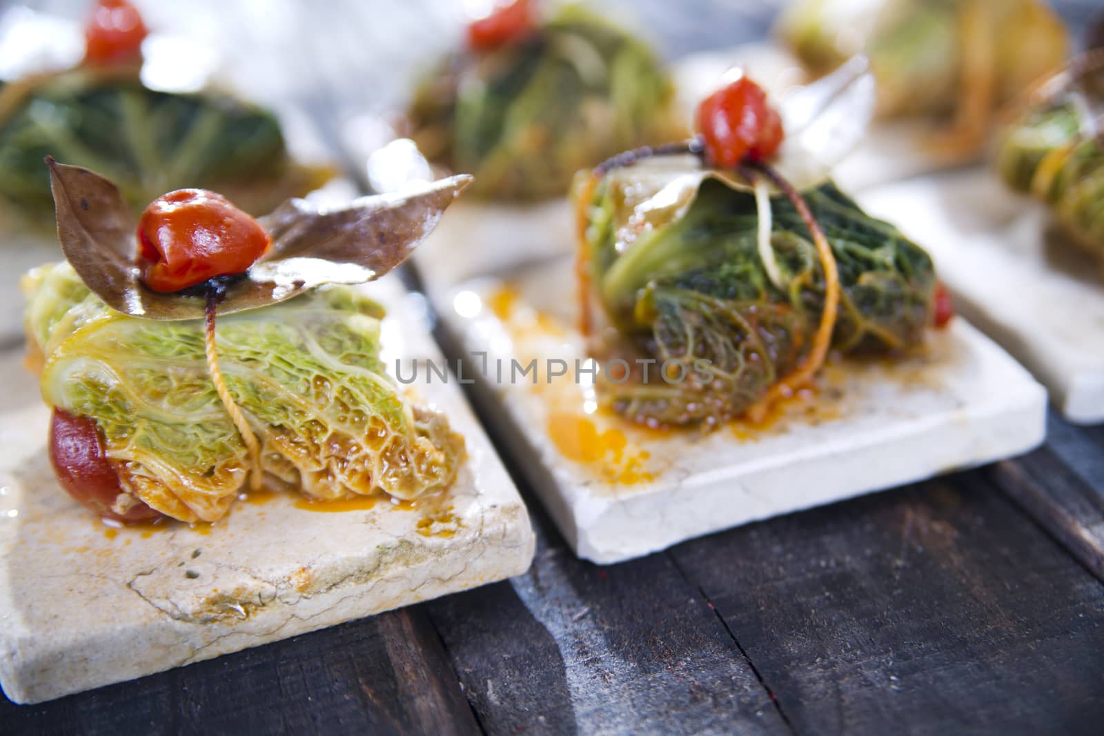 Bundle Of Meat In Cabbage Leaves by fotografiche.eu