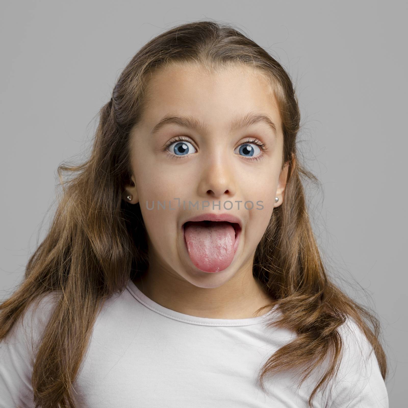 Girl with tongue out by Iko