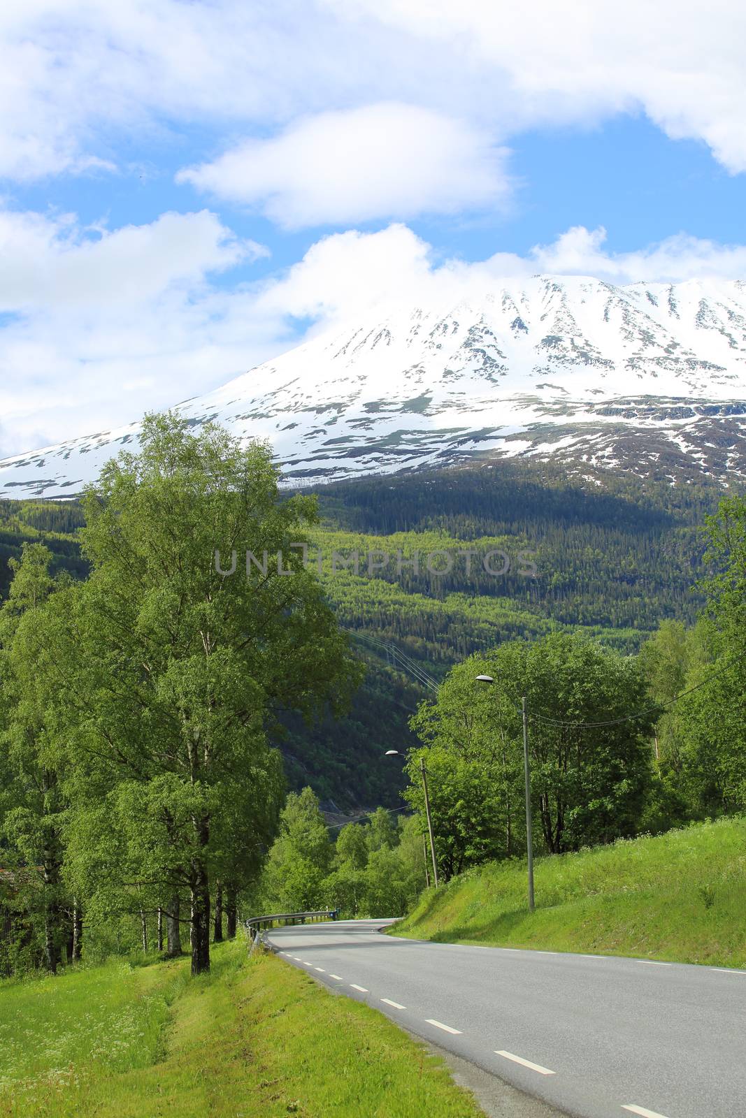 Mountain Gaustatoppen near Rjukan, Norway, summer landscape