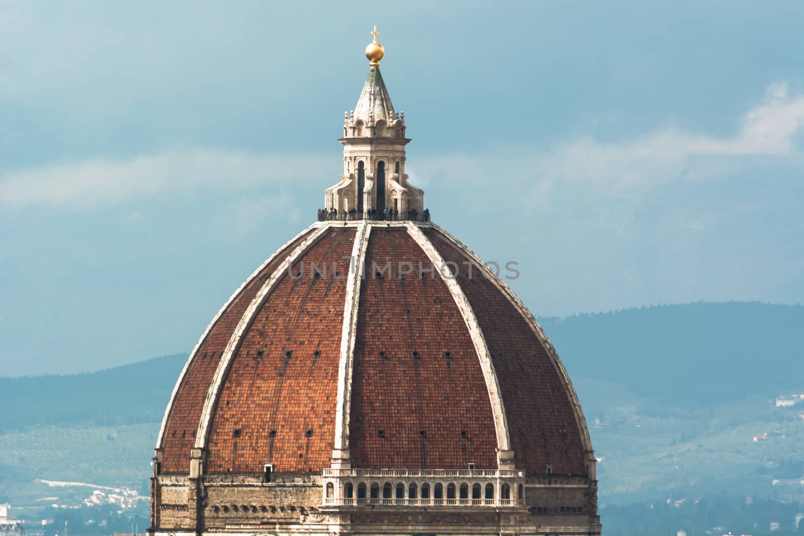 the famous dome of the Santa Maria in Fiore church designed by Brunelleschi
