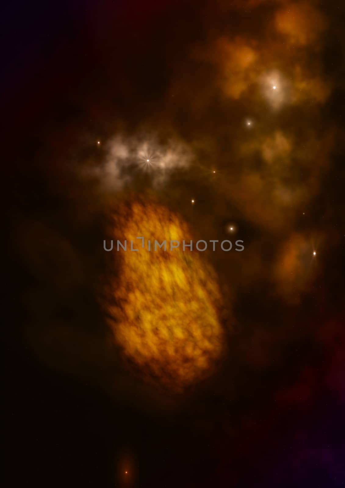 Far being shone nebula and star field against space. "Elements of this image furnished by NASA".