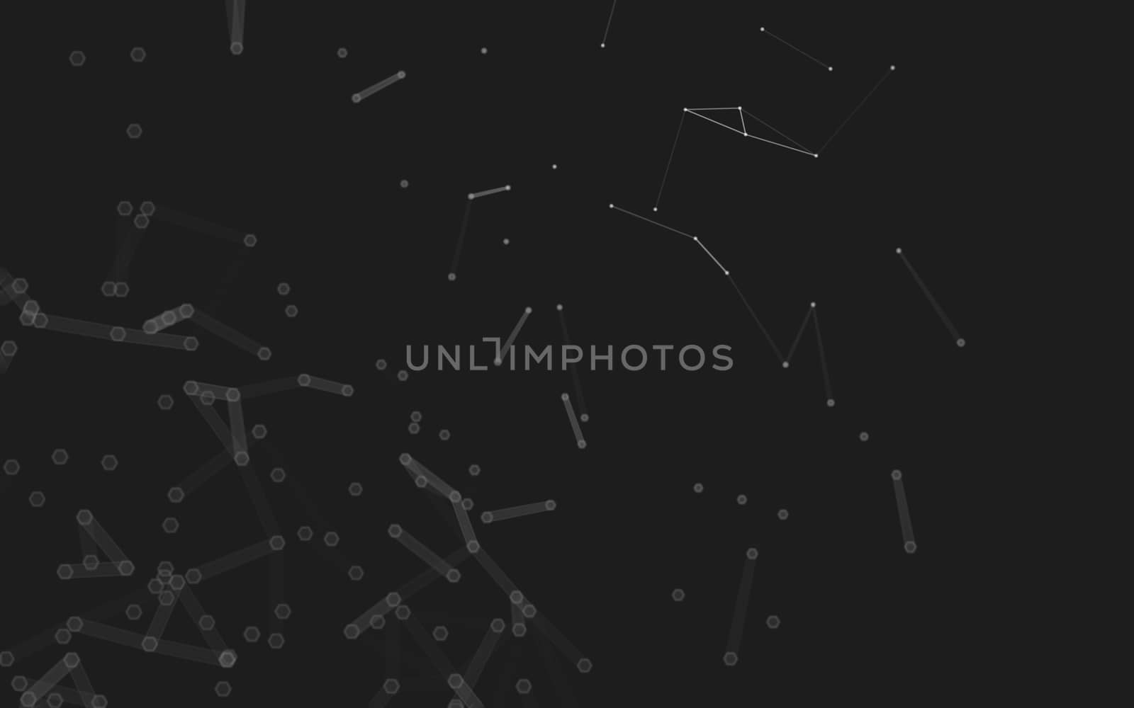 Abstract polygonal space low poly dark background  by teerawit