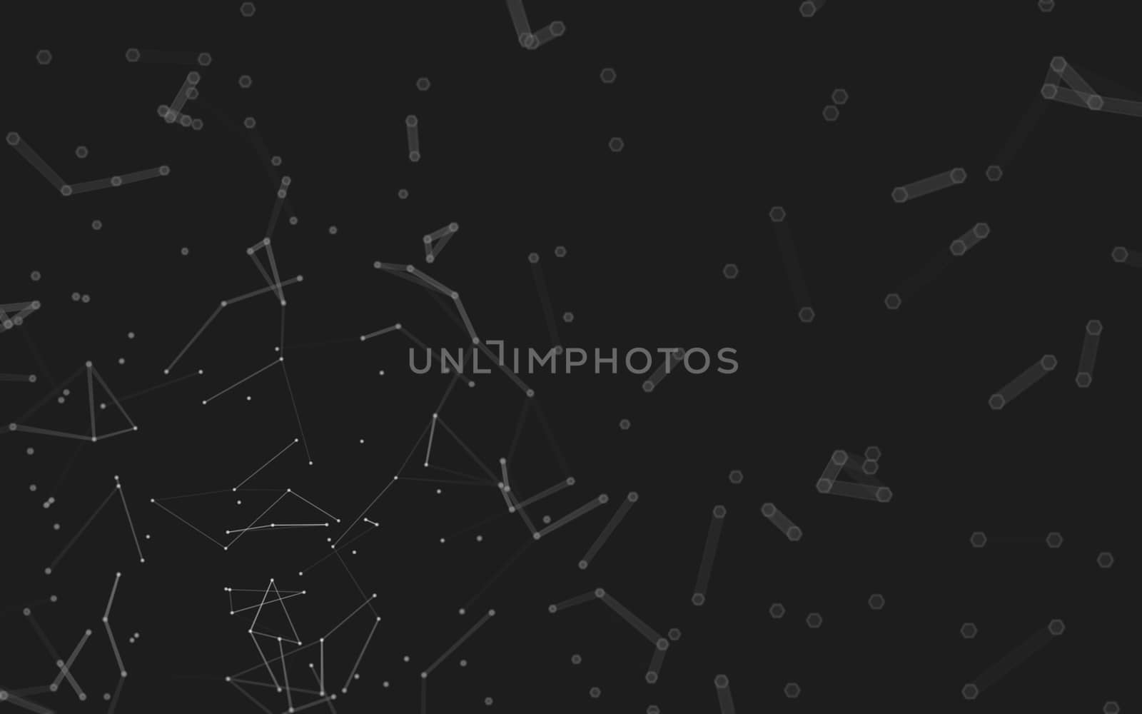 Abstract polygonal space low poly dark background  by teerawit