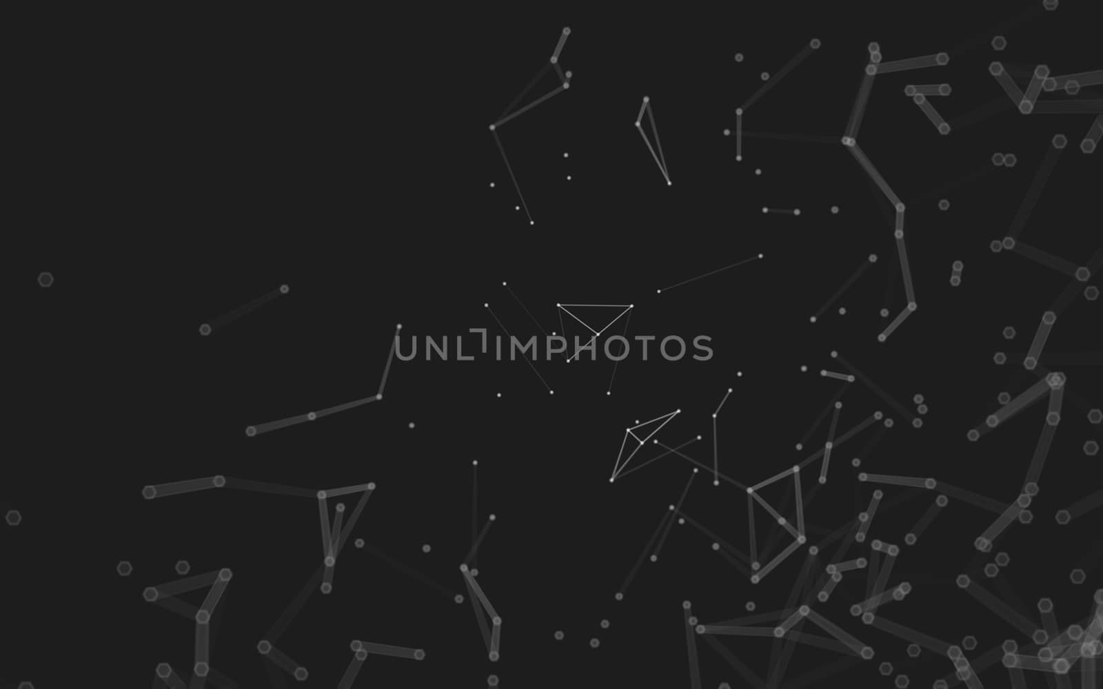 Abstract polygonal space low poly dark background  by teerawit